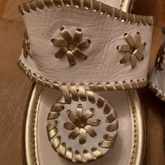 A. GIANNETTI Italian Leather Wedge Espadrille Thong Sandals - Picture 4 of 11
